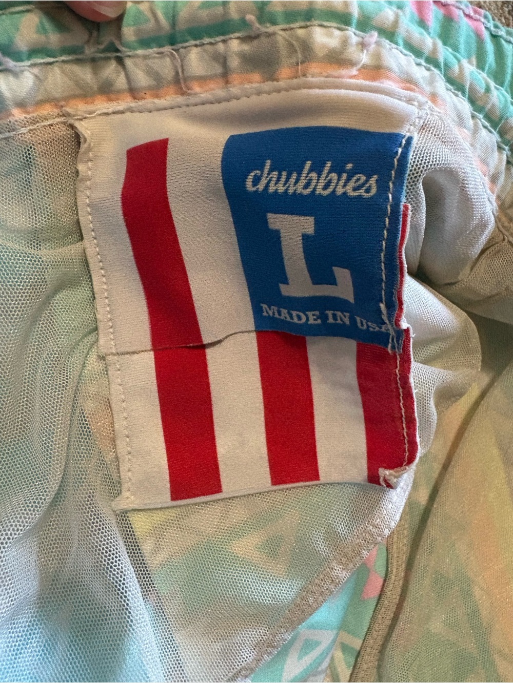 Chubbies Men’s Aztec Print Swim Shorts Size Large - Picture 3 of 7